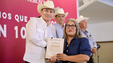 Durazo refuerza apoyo al campo con más de 144 millones en créditos y anuncia que duplicará recurso a productores