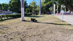 Parques y Jardines trabaja en mantenimiento de espacios públicos en Empalme