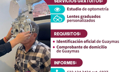 Informa Ayuntamiento de Guaymas sobre servicios gratuitos en la Óptica Municipal 