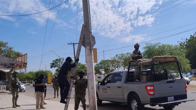 Operativo interinstitucional asegura 14 cámaras de videovigilancia "parásitas" en Ciudad Obregón