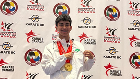 Gana alumno de Conalep oro y plata en campeonato internacional de karate
