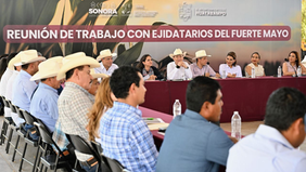 Gobernador Durazo respalda al Fuerte Mayo y asegura agua para el campo