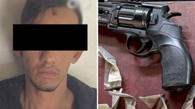 Asegura Policía Estatal y Defensa arma de réplica y narcótico durante detención en Hermosillo