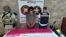 Detienen operativo conjunto AMIC-SEDENA en Hermosillo a sujeto con droga