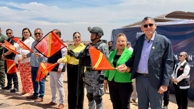 Da alcalde Luis Fuentes banderazo a operativo de seguridad Semana Santa Empalme 2025