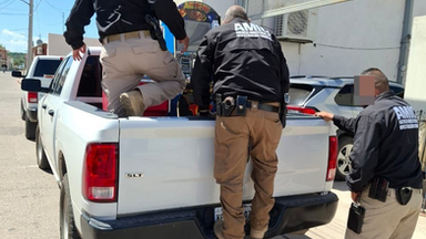 Aseguran máquinas tragamonedas en Moctezuma durante operativo conjunto AMIC-GN