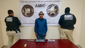En acciones coordinadas con fuerzas federales son capturados dos sujetos y droga