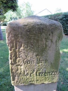 Myriametersteine in Niederdollendorf, Plittersdorf, Lülsdorf und die Gesamtvermessung des Rheins