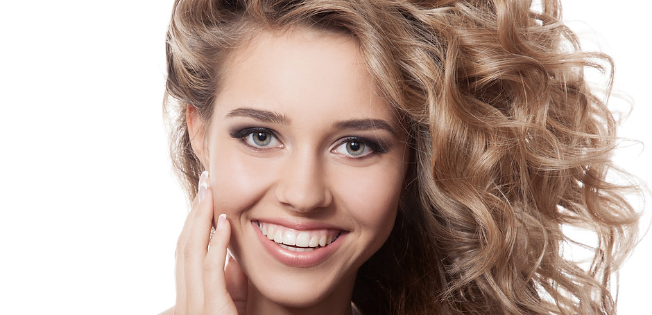Curly Blonde Model