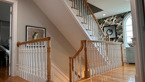 Staircase Transformation in Hampton, NH: From Traditional to Bold & Modern