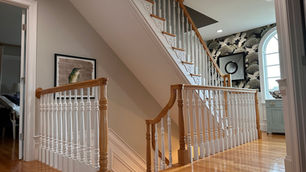 Staircase Transformation in Hampton, NH: From Traditional to Bold & Modern
