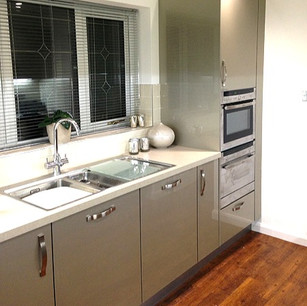 Modern kitchen with gloss units