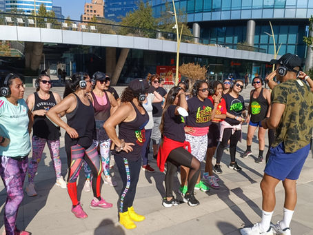 Zumba con audífonos