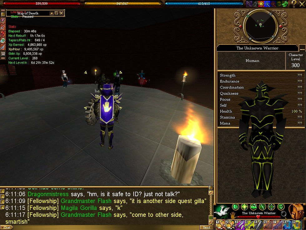 #Asheron's Call #Screenshots #Ries Woron and the Thugs #The Unknown Warrior