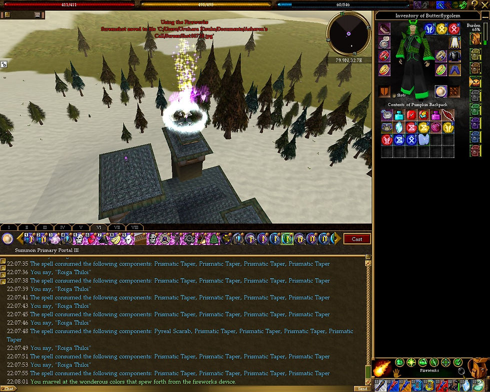 #Asheron's Call #Screenshots #Fireworks
