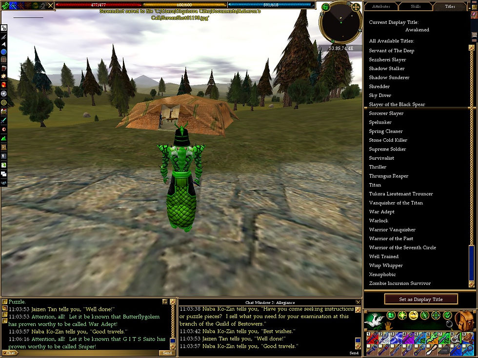 #Asheron's Call #Screenshots #Bestowers' Guild of Dereth
