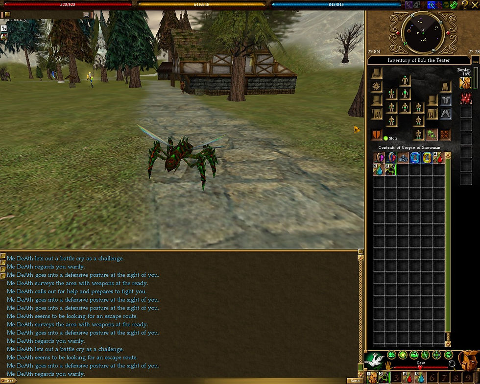 #Asheron's Call #Screenshots #Glendon Wood #A1A4 #Olthoi (PVP) #Cow