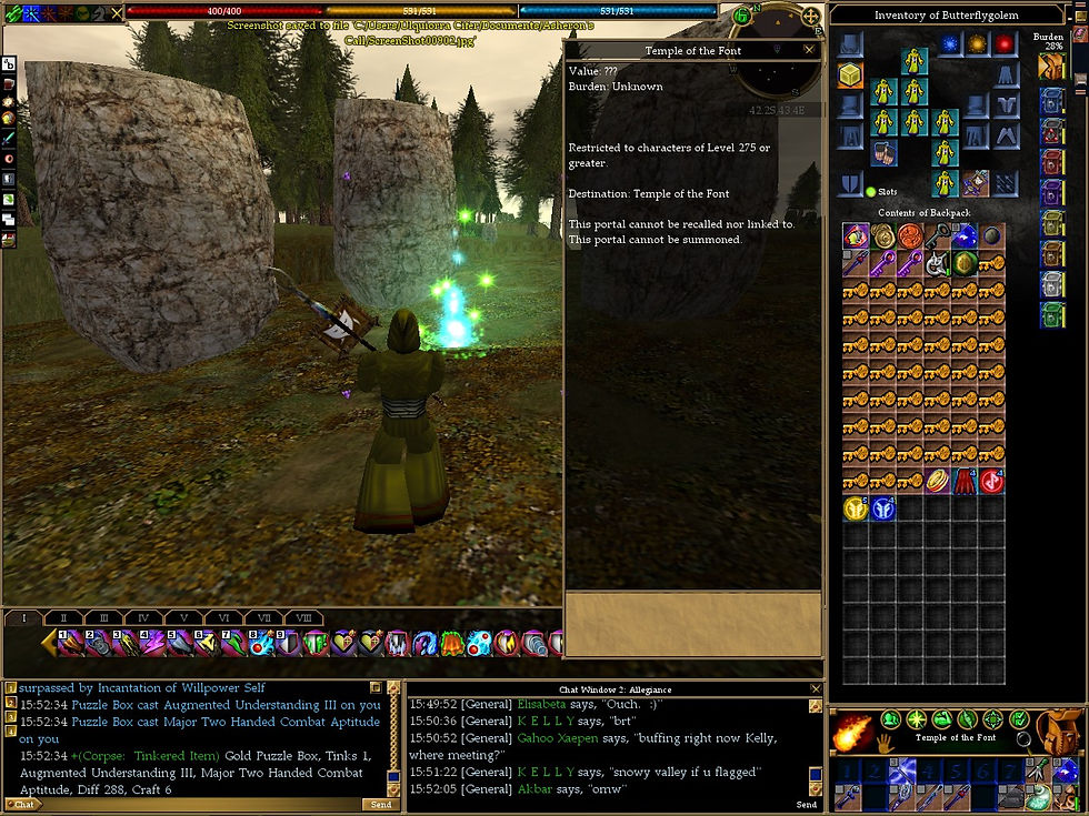 #Asheron's Call #Screenshots #Viridian Rise #Temple of the Font