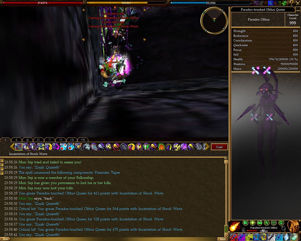 #Asheron's Call #Screenshots #Aerbax's Prodigal Olthoi #Paradox-touched Olthoi Queen