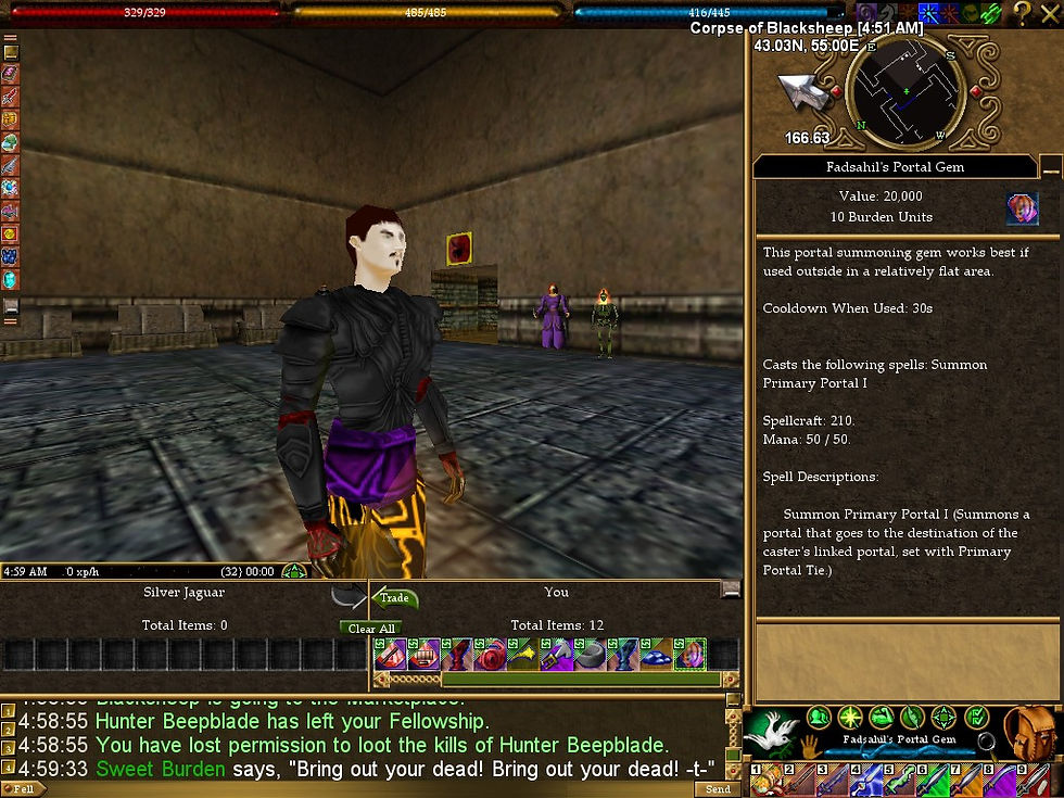#Asheron's Call #Screenshots #The Temple of Liazk Itzi #Fadsahil's Portal Gem
