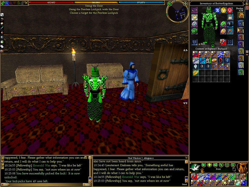 #Asheron's Call #Screenshots #Sanamar #31D6 #Scrivener of Item Magic