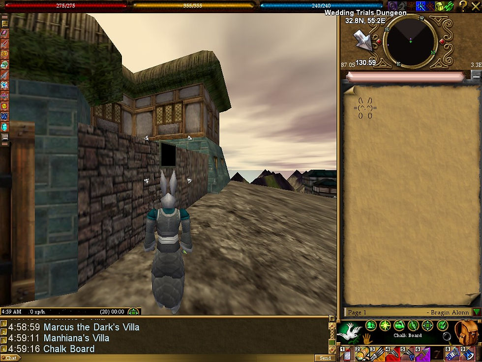 #Asheron's Call #Screenshots #Villa #Chalk Board