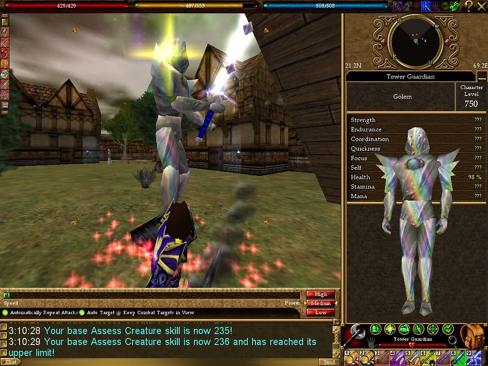 #Asheron's Call #Screenshots #Asheron's Castle #Tower Guardian
