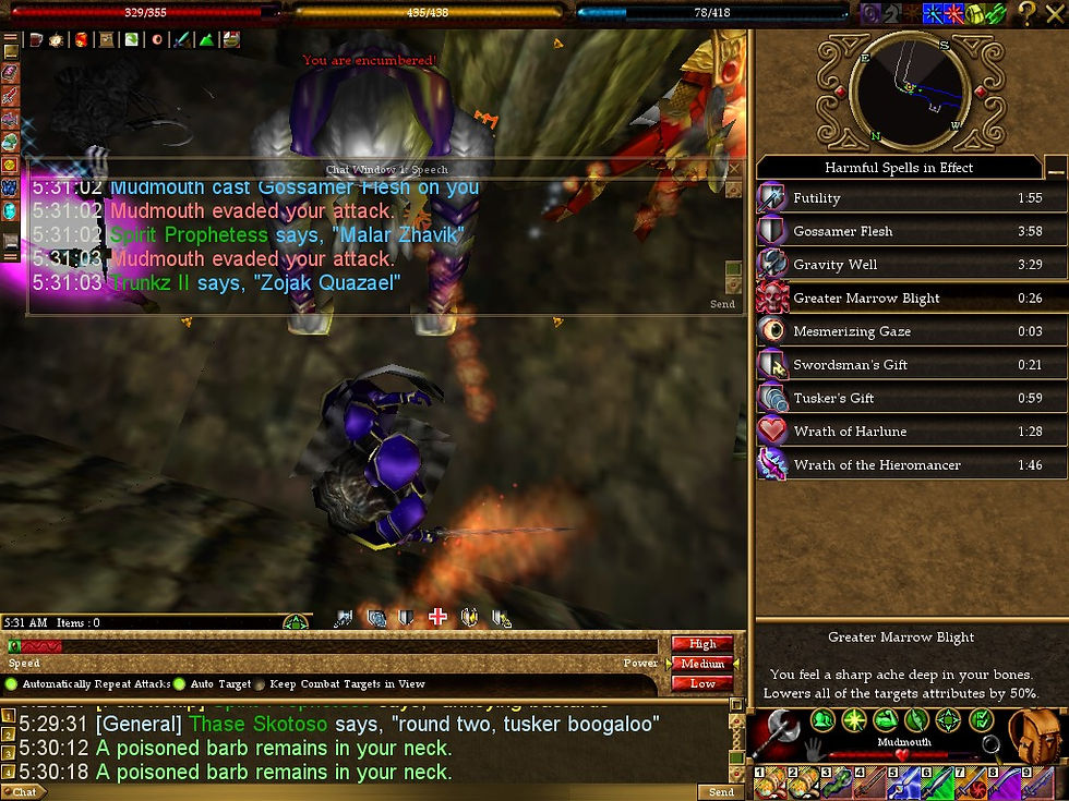 #Asheron's Call #Screenshots #Aerbax's Prodigal Tusker #Mudmouth