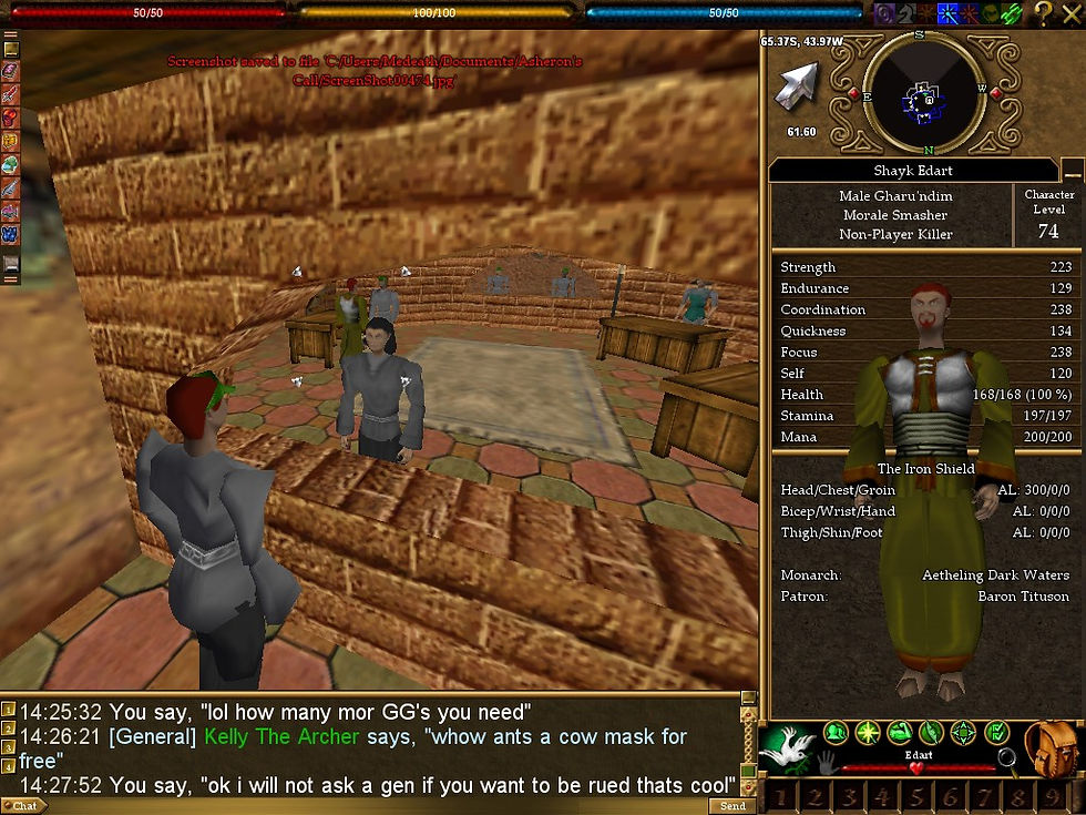 #Asheron's Call #Screenshots #Yaraq #7E64 #Gharu'ndim High-Stakes Gamesmaster
