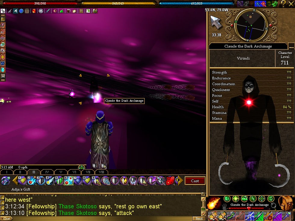 #Asheron's Call #Screenshots #Delving into Claude's Mind #Claude the Dark Archmage