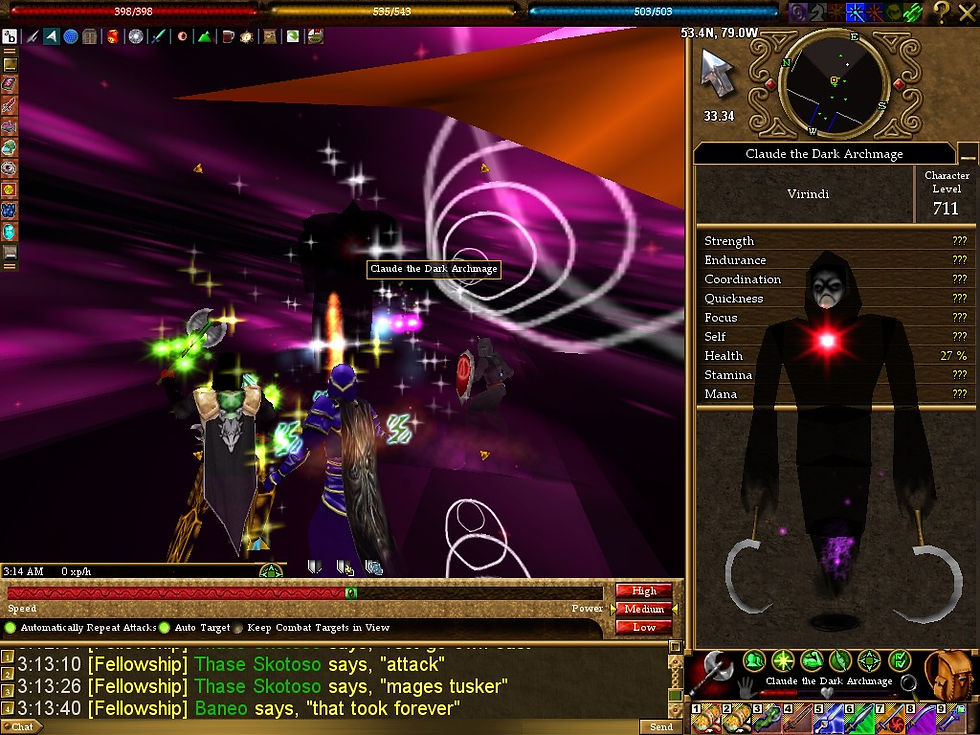 #Asheron's Call #Screenshots #Delving into Claude's Mind #Claude the Dark Archmage