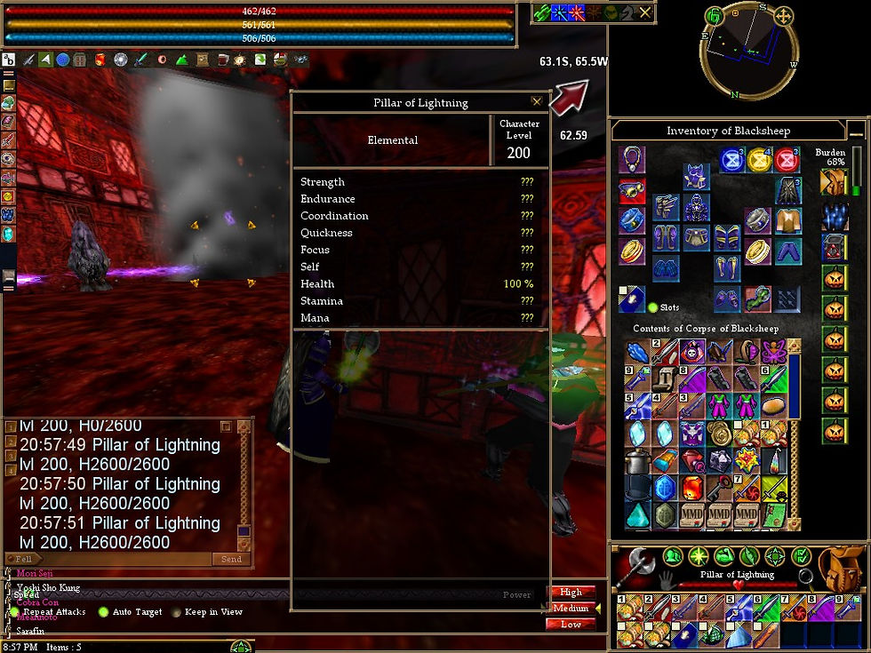 #Asheron's Call #Screenshots #Seed of Power #Pillar of Lightning