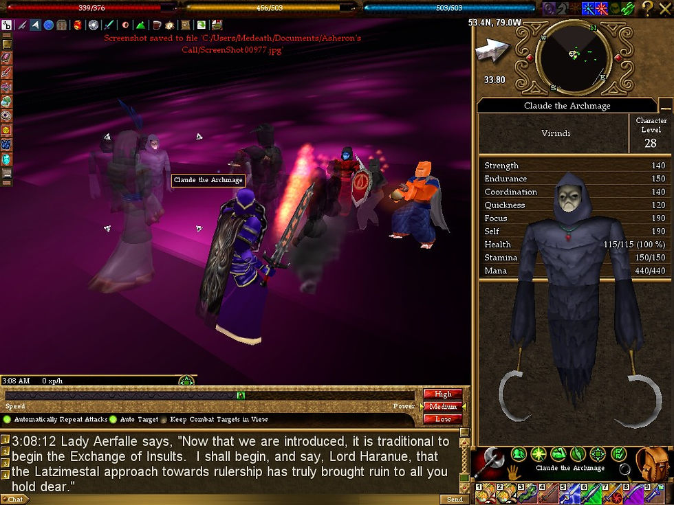 #Asheron's Call #Screenshots #Delving into Claude's Mind #Claude the Archmage