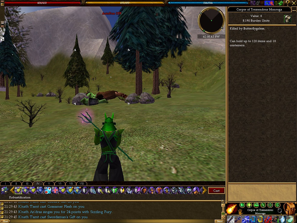 #Asheron's Call #Screenshots #Valley of Death #2F4A #Tremendous Monouga
