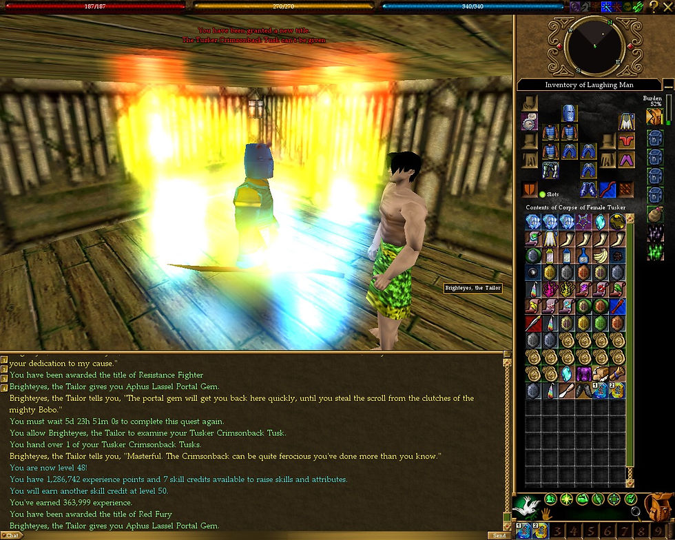 #Asheron's Call #Screenshots #Aphus Lassel #Tusker Crimsonback Tusk