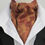 Thumbnail: Mens Burnt Gold & Burgandy Paisley Satin Ascot Cravat & Pocket Square