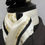 Thumbnail: Cream Faux Silk with Black and Gold Paisley Detail Riding Stock
