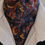 Thumbnail: Mens Navy Blue and Yellow Ornate Elephant Design Cotton Ascot Cravat / Pocket Sq