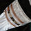 Thumbnail: Ready Tied Faux Silk Riding Stock Bib with Tan Diamante Detail