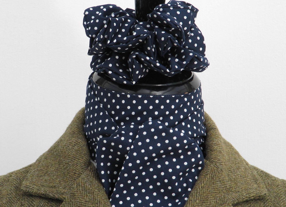 Thumbnail: Navy Pin Dot Cotton Stock