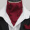 Thumbnail: Mens Rich Burgandy Cotton Ascot Cravat & Pocket Square