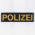 Polizei Schriftzug Textil Patch