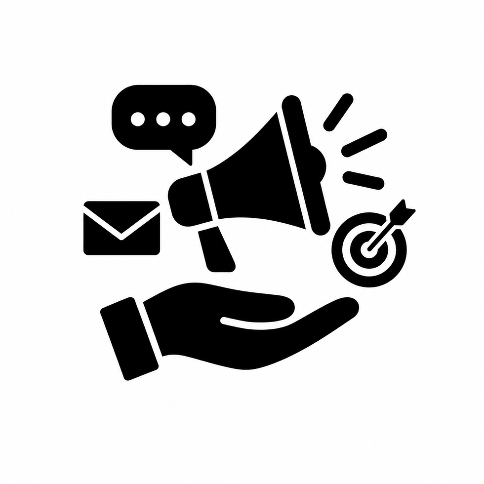 Marketing icons for affiliate program strategy
