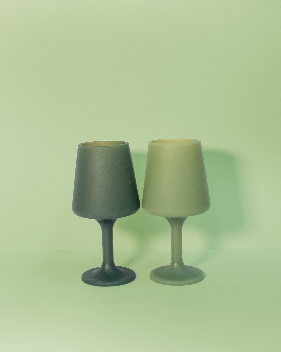 Thumbnail: Sage + Olive | Swepp | Silicone Unbreakable Wine Glasses