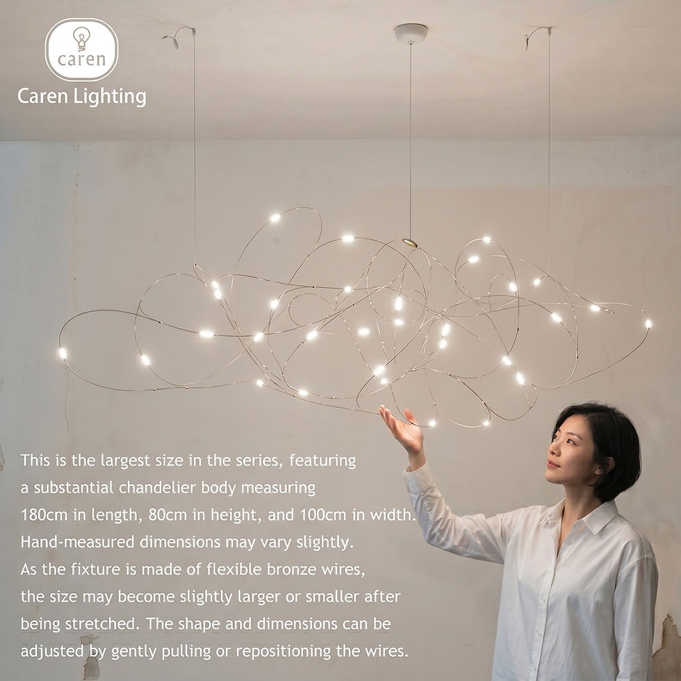 LED fireflies chandelier