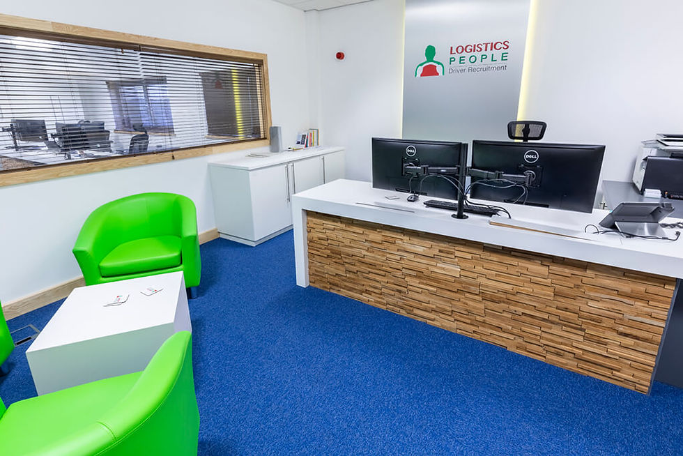 Modern open-plan office workspace
