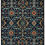 Thumbnail: 9' X 12' Blue Yellow And Red Wool Floral Hand Knotted Distressed Stain Resistant