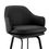 Thumbnail: 26" Black Iron Swivel Low Back Counter Height Bar Chair