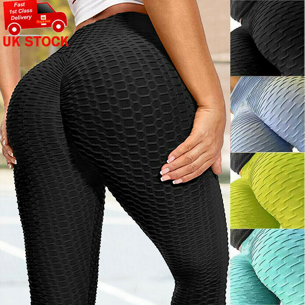 Thumbnail: Women Anti-Cellulite Yoga Pants Push Up Tik Tok Leggings Bum Butt Lift Sport Gym