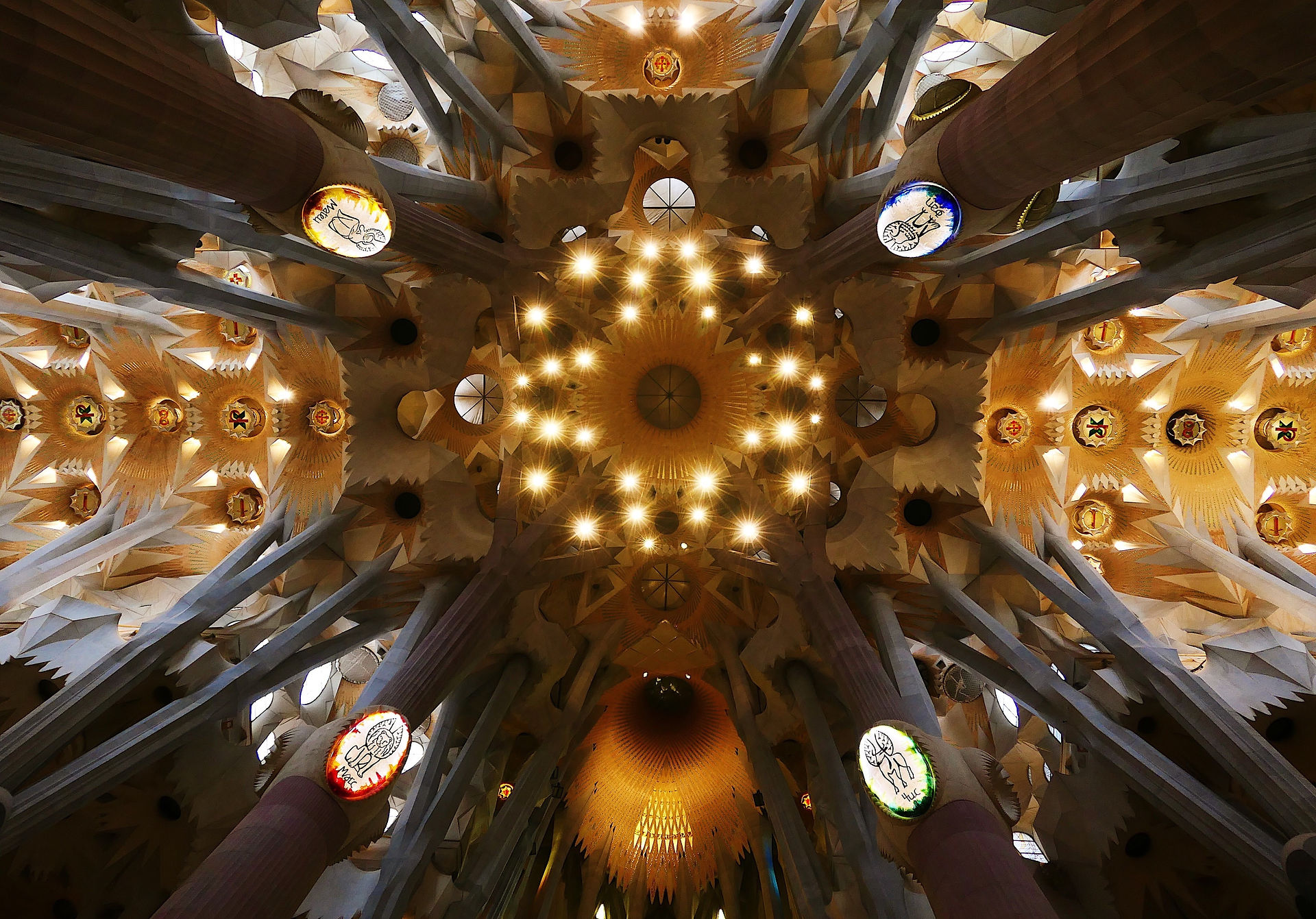 Sagrada Família ceiling